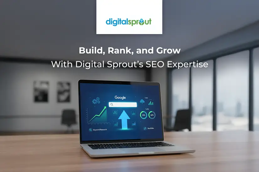 Take your business higher through strategic website optimization by Digital Sprout.
