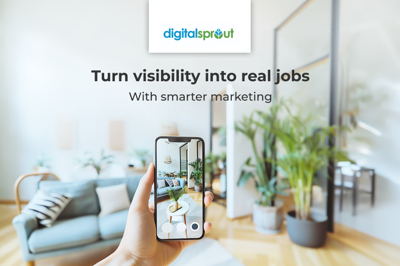Online marketing for home renovation by Digital Sprout that brings real jobs.