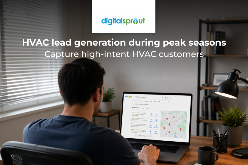 Get more calls and bookings with Digital Sprout’s HVAC digital marketing services.